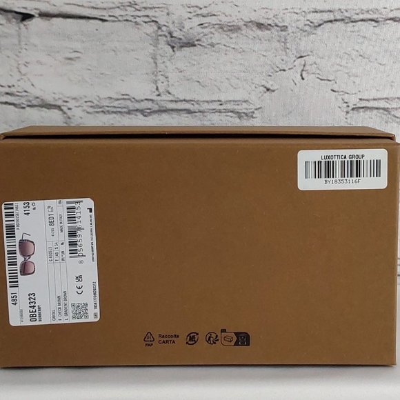 BURBERRY 'CAROLL' SQUARE LENS FULL~RIM SUNGLASSES SIGNATURE BRITISH CHECKERED - Picture 10 of 16